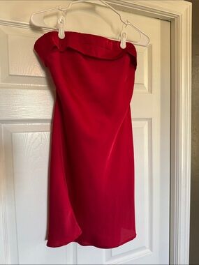 Princess Polly Strapless Red Midi Dress